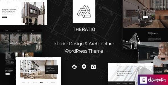 NULLED Theratio v1.1.4.3 - Architecture & Interior Design Elementor WordPress Theme